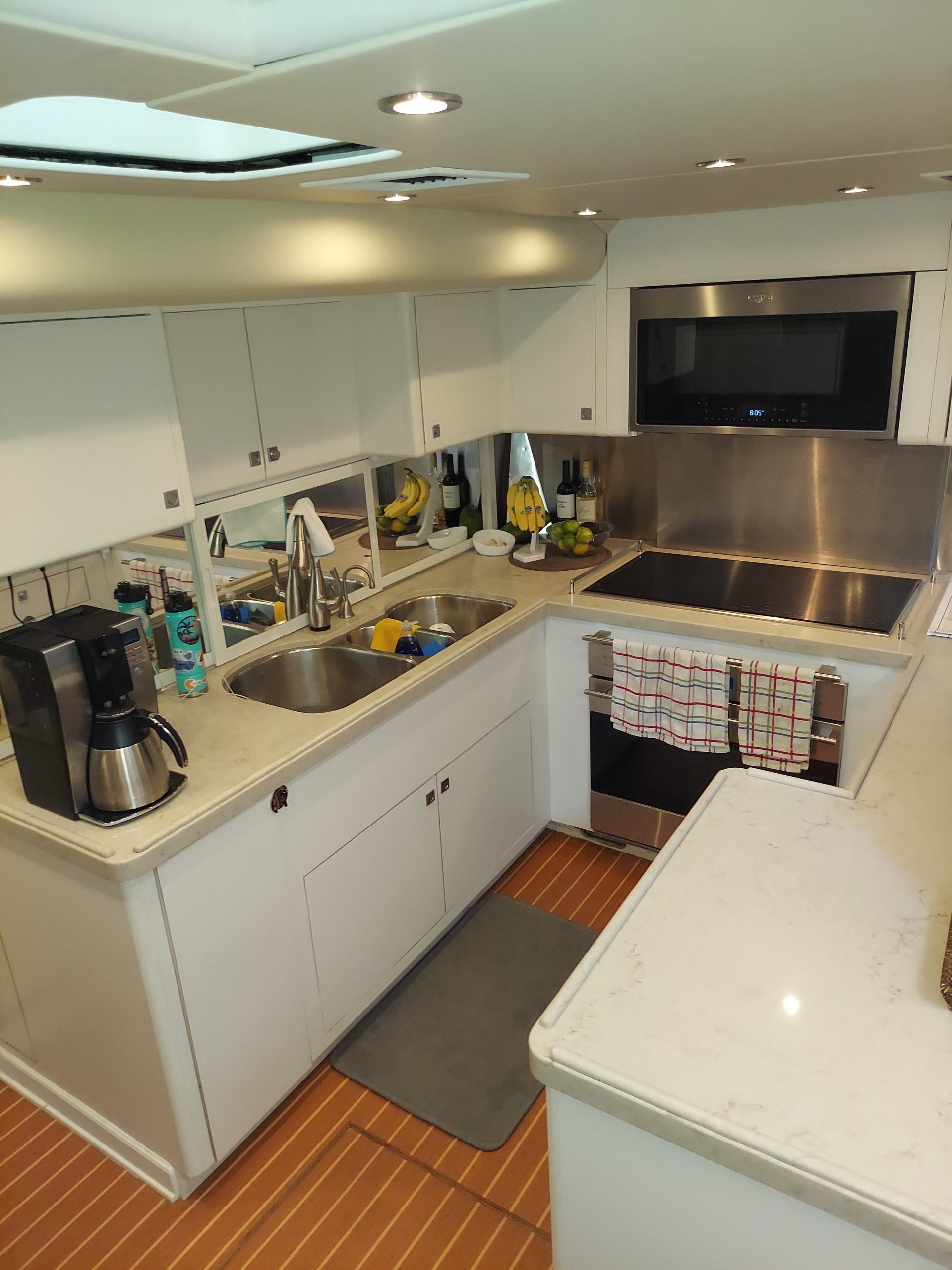 Smith Sailing Yacht Refit of Galley, full kitchen remodel
